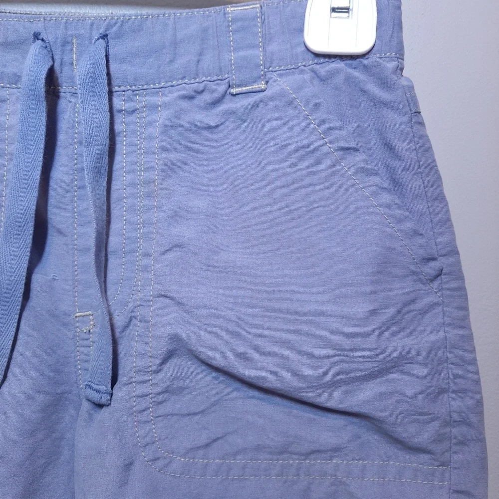 Gymboree Chambray Preppy Drawstring Cargo Shorts Boys Size 4T Blue
